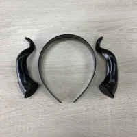 Black Devil Horns Cosplay Headband thumbnail 3