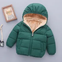 Kids Fleece Cartoon Hooded Jacket thumbnail 1