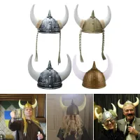 Viking Knight Helmet Costume Hat thumbnail 1