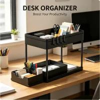 2-Tier Under Sink Sliding Organizer (2-Pack) thumbnail 1