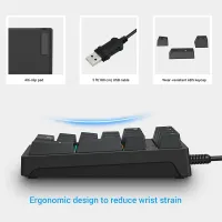 RGB Mechanical Number Pad - 21 Key USB Numpad thumbnail 3