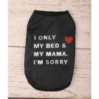 Custom Letter Pet Vest T-Shirt thumbnail 4