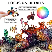 3D Dragon Wooden Puzzle Brain Teaser thumbnail 5