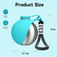 Stainless Steel Pet Travel Water Bottle thumbnail 6