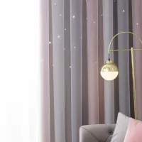 Silver Twinkle Star Blackout Curtains for Kids thumbnail 3