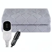 12V Car Electric Heating Blanket Pad thumbnail 1