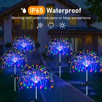 Solar Firework LED Stake Lights thumbnail 3