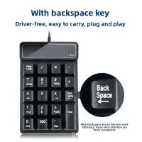 2.4GHz Wireless Numeric Keypad - 19 Keys thumbnail 4