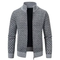 Men's Korean Slim Fit Knit Cardigan thumbnail 1