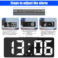 Adjustable Brightness Digital Alarm Clock thumbnail 5