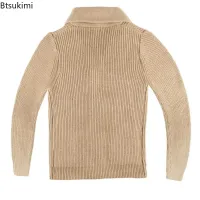 Men's Shawl Collar Cotton Cardigan Sweater thumbnail 5
