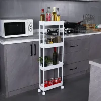 Sooyee 4-Tier Slim Storage Cart thumbnail 2
