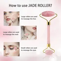 Rose Quartz Jade Roller & Gua Sha Set thumbnail 3