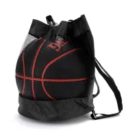 Drawstring Basketball Backpack Black thumbnail 3