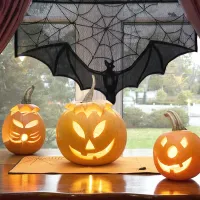 Halloween Lace Bat Spider Tablecloth Scarf thumbnail 4