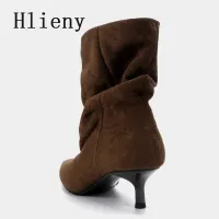 Brown Retro Ankle Boots for Women thumbnail 4