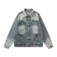 Men's Vintage Distressed Denim Jacket thumbnail 6