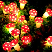 Mushroom LED Fairy String Lights thumbnail 2