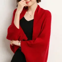 Merino Wool Women's Knit Cardigan thumbnail 1