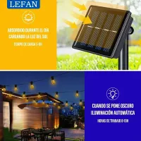 Solar LED Outdoor String Lights thumbnail 3