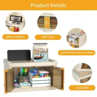 Foldable Desk Organizer Basket thumbnail 3