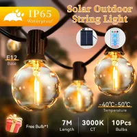 Solar Outdoor String Lights with Remote thumbnail 3
