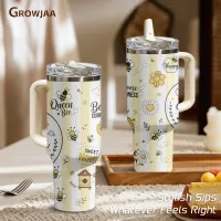 Bee Happy 40oz Vacuum Flask thumbnail 2