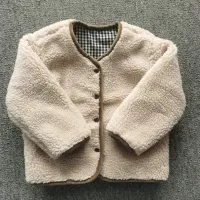 Kids Reversible Plush Plaid Jacket thumbnail 3