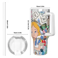 Disney Alice in Wonderland Tumbler 40oz thumbnail 4