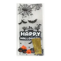 Halloween Clear Treat Bags 50 Pack thumbnail 3