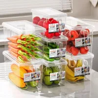 Clear Stackable Fridge Storage Bins thumbnail 5