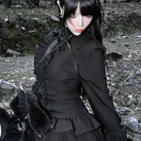 Gothic Lace Y2K Mini Dress thumbnail 4