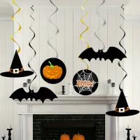 Halloween Swirl Hanging Cutouts Set thumbnail 5