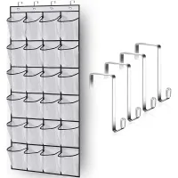 24 Grid Wall-mounted Shoe Organizer thumbnail 4