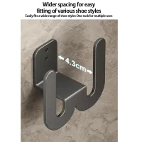 Wall Mounted Slipper Holder Shoe Rack thumbnail 5