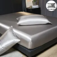 Luxury Satin Fitted Sheet Set thumbnail 1