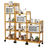 Bamboo Narrow Space Organizer Cabinet thumbnail 6
