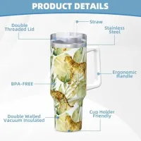 Cheetah Print 40 Oz Travel Tumbler thumbnail 6