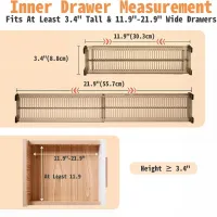 Adjustable Drawer Dividers Organizer thumbnail 2