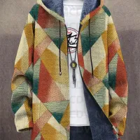 Retro Ethnic Plush Cardigan Coat thumbnail 3