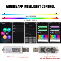 10-in-1 Car LED RGB Light Strip thumbnail 4
