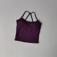 Seamless Nude Scrunch Push-Up Yoga Tank Top thumbnail 3