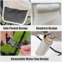 Portable Camping Chair with Headrest thumbnail 4