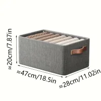 Clear Folding Storage Box with Lid thumbnail 3