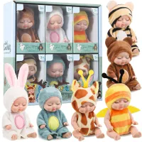 6Pc Reborn Doll Kit with Clothes thumbnail 1
