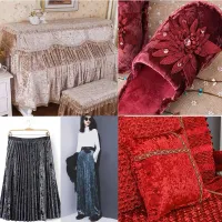Stretch Velvet Diamond Luster Fabric thumbnail 5