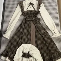 Vintage Plaid Midi Dress thumbnail 1