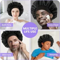 Satin Sleep Bonnet for Curly Hair thumbnail 5