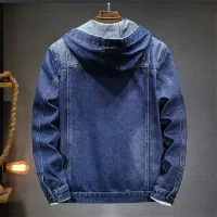 Men's Hooded Denim Jacket thumbnail 4