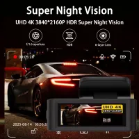4K UHD Dual Lens Dash Cam WiFi GPS thumbnail 3